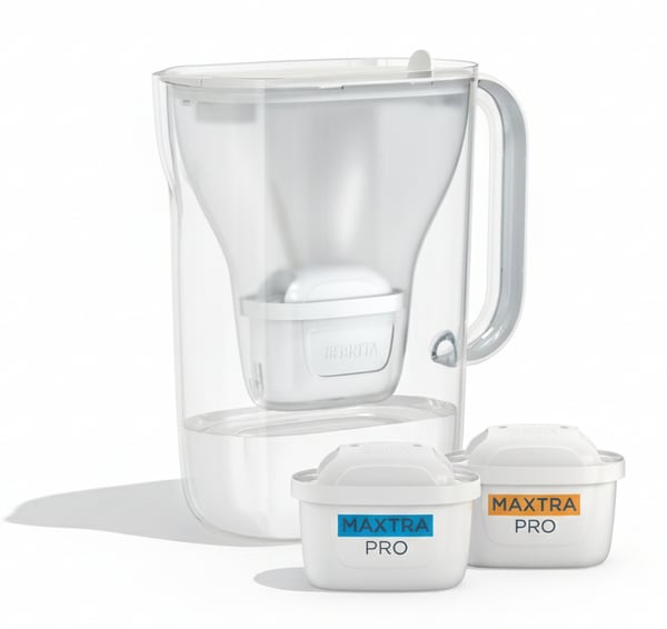 Miniatyrbillede 1 af 7: Brita Style Essential Kande vandfilter 2,4 L Transparent, Hvid