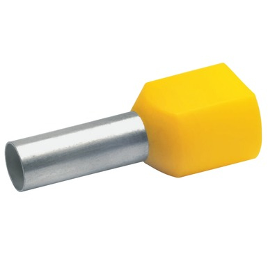 Klauke Dobbelt-lederendebøsning 6 mm² 14 mm Delvist isoleret Gul 87514 100 stk Klauke Dobbelt-lederendebøsning 6 mm² 14 mm Delvist isoleret Gul 87514 100 stk