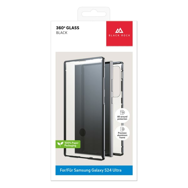 Black Rock 360° Glass mobiltelefonfodral 17,3 cm (6.8") Svart