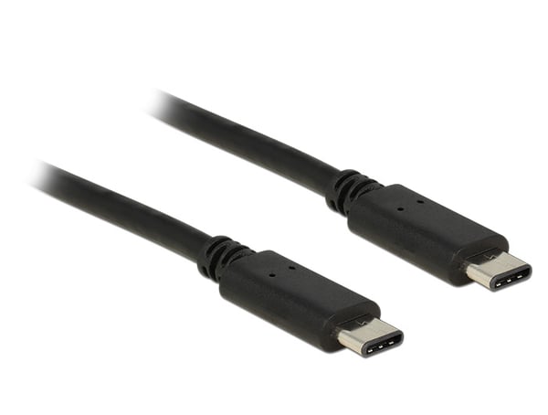 DeLOCK Type-C 2.0 - USB Type-C 2.0, 1 m USB-kabel USB 2.0 USB C 0,48 Gbit/sek. Sort