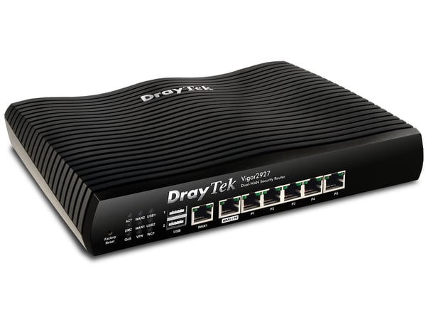 DrayTek Vigor2927 kabelansluten router Gigabit Ethernet Svart DrayTek Vigor2927 kabelansluten router Gigabit Ethernet Svart