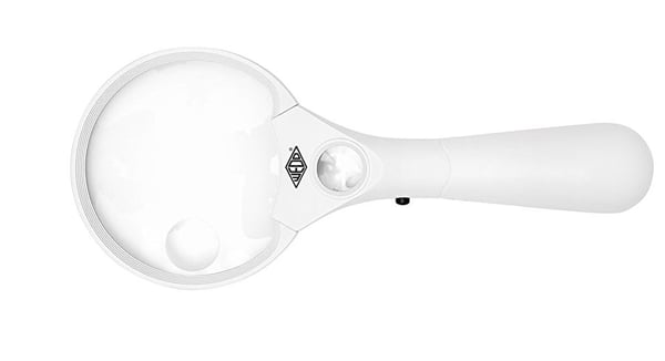 Wedo 271 7550 forstørrelsesglas 12x Sort, Hvid