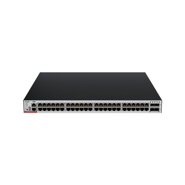 Miniatyrbild 1 av 6: Ruijie Networks RG-CS83-48GT4XS-PD nätverksswitchar hanterad L3 Gigabit Ethernet (10/100/1000) Strömförsörjning via Ethernet (PoE) stöd 1U Grå