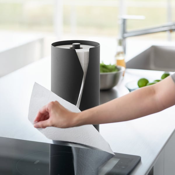 Yamazaki YA10042 håndklædedispenser Køkkenrulleholder Sort