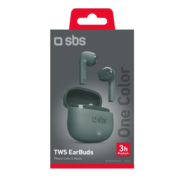 Miniatyrbild 2 av 2: SBS One Color Headset True Wireless Stereo (TWS) I öra Samtal/musik Bluetooth Grön