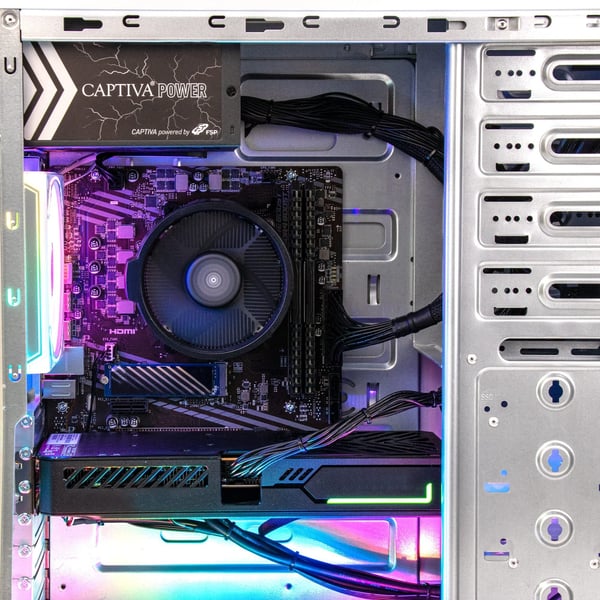 Miniatyrbillede 4 af 6: CAPTIVA 98746 PC/arbejdsstation AMD Ryzen™ 5 5500 16 GB DDR4-SDRAM 500 GB SSD NVIDIA GeForce RTX 5060 Sort