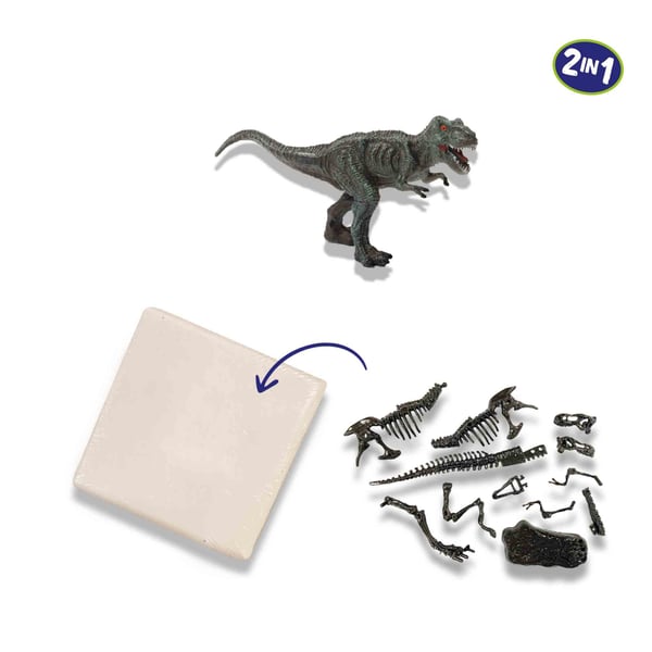 SES Creative Explore Dino and skeleton excavation 2 in 1 - T-rex