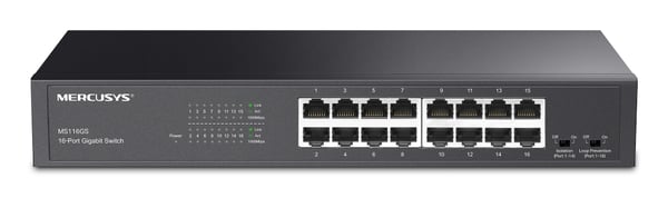 Mercusys MS116GS netværksswitch Gigabit Ethernet (10/100/1000) Sort