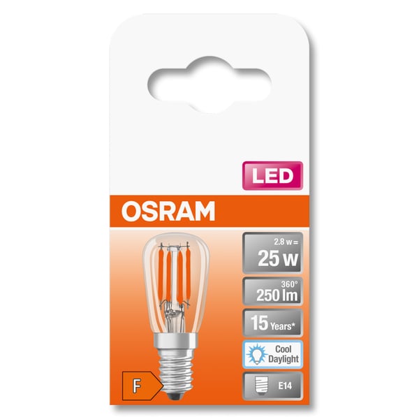 Osram STAR LED-lamppu Viileä päivänvalo 6500 K 2,8 W E14 F
