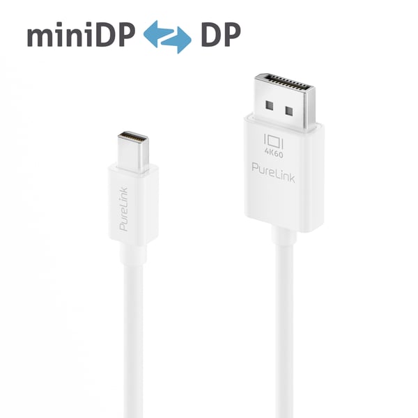 Miniatyrbillede 2 af 2: PureLink IS2120-015 DisplayPort kabel 1,5 m Mini DisplayPort Hvid