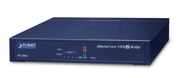 PLANET VC-234G silta ja toistin Verkkosilta 1000 Mbit/s Sininen PLANET VC-234G silta ja toistin Verkkosilta 1000 Mbit/s Sininen