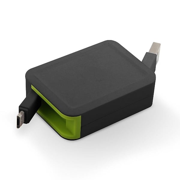 Miniatyrbillede 1 af 2: Muvit MUUSC0171 USB-kabel 0,8 m USB A Micro-USB B Sort, Grøn