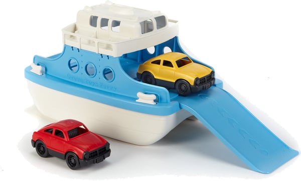 Miniatyrbillede 4 af 6: Green Toys Ferry Boat Badebåd Blå, Hvid