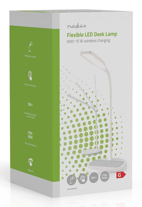 Nedis LTLGQ4M2WT bordlampe 5,5 W LED G Hvid