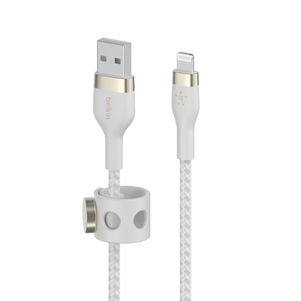 Miniatyrbillede 2 af 5: Belkin CAA010BT3MWH Lightning kabel 3 m Hvid