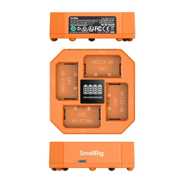 SmallRig NP-FZ100 batterioplader Batteri til digitalkamera USB