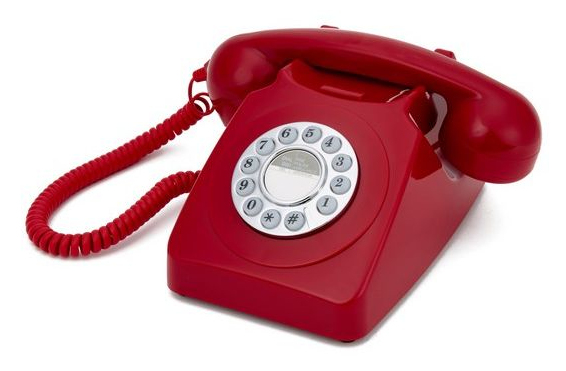 Miniatyrbillede 2 af 3: GPO Retro 746 Analog telefon Rød
