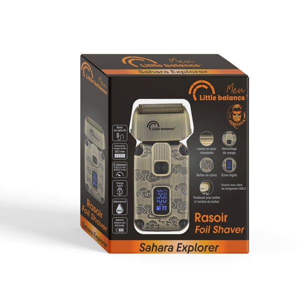 Miniatyrbillede 2 af 7: Little Balance Sahara Explorer Folie shaver Trimmer Kobberfarve