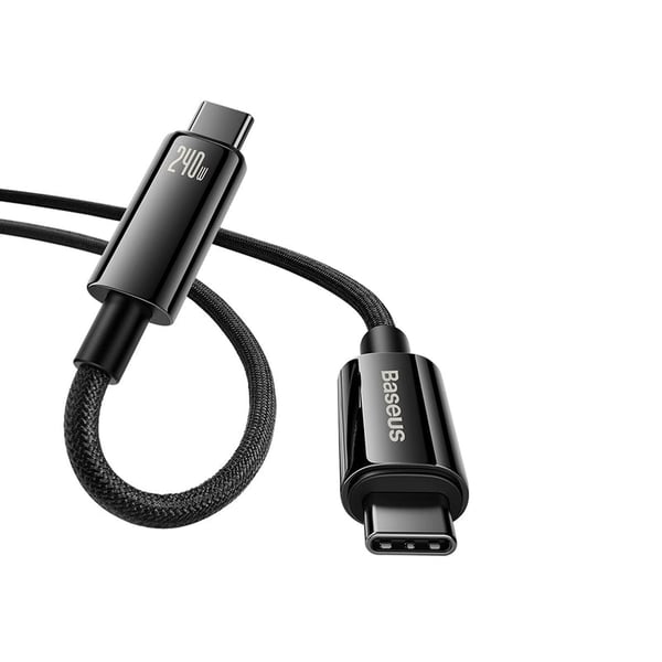 Baseus CAWJ040101 USB-kabel USB 2.0 2 m USB C 0,48 Gbit/sek. 240 W Sort