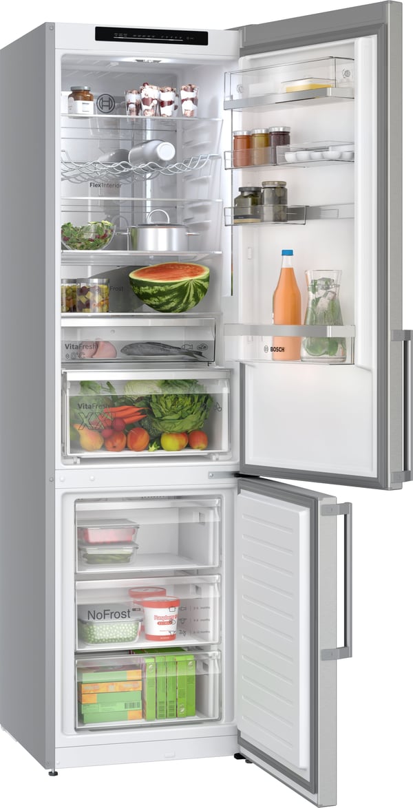 Bosch Serie 6 KGN39AIAU køle-/fryseskab Fritstående 363 L Rustfrit stål