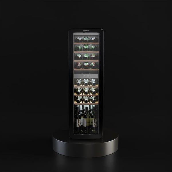 Cecotec Bolero GrandSommelier Origin Duo 30 Hit Black Vin køleboks Fritstående Sort 30 flaske(r)