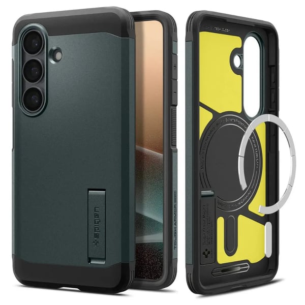 Spigen Tough Armor (Magfit) mobiltelefon etui 17 cm (6.7") Cover Mørkegrøn