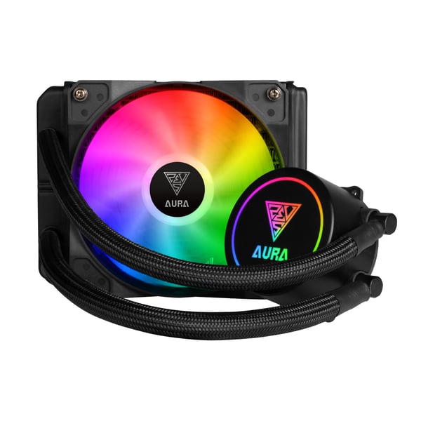 GAMDIAS AURA GL120 Processor Væskekølingssæt 12 cm Sort 1 stk