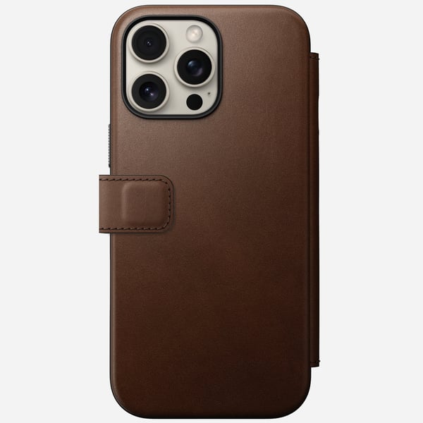 Nomad NM01674085 mobiltelefon etui 17,5 cm (6.9") Folie Brun