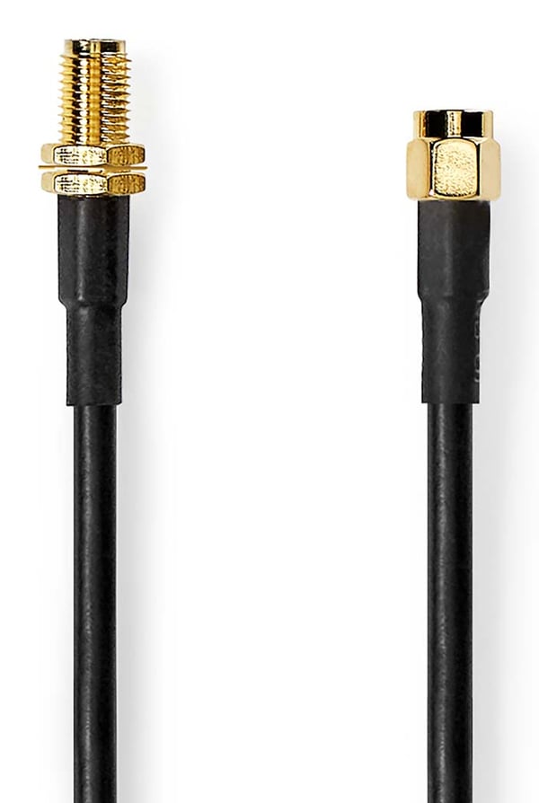 Nedis CSGL02400BK100 Antennekabel SMA Male S koaxial kabel 10 m Sort