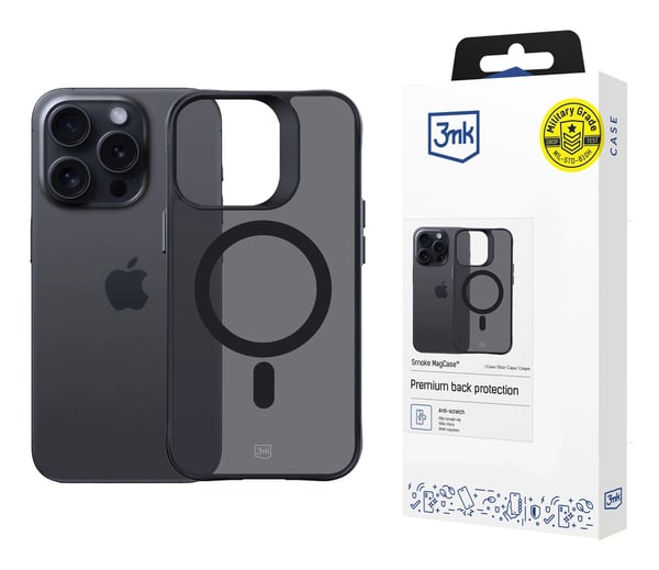 Miniatyrbillede 6 af 14: 3MK Smoke MagCase mobiltelefon etui 15,5 cm (6.1") Cover Grå
