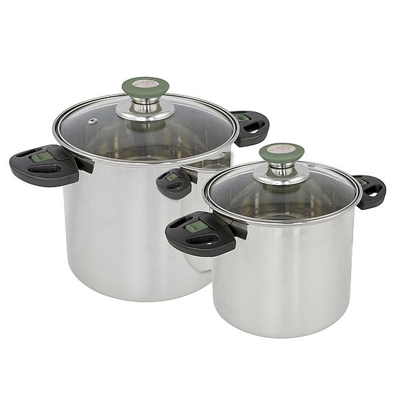 Miniatyrbillede 1 af 8: Bo-Camp Elegance Compact 2 Potsæt 4,3 L Sølv