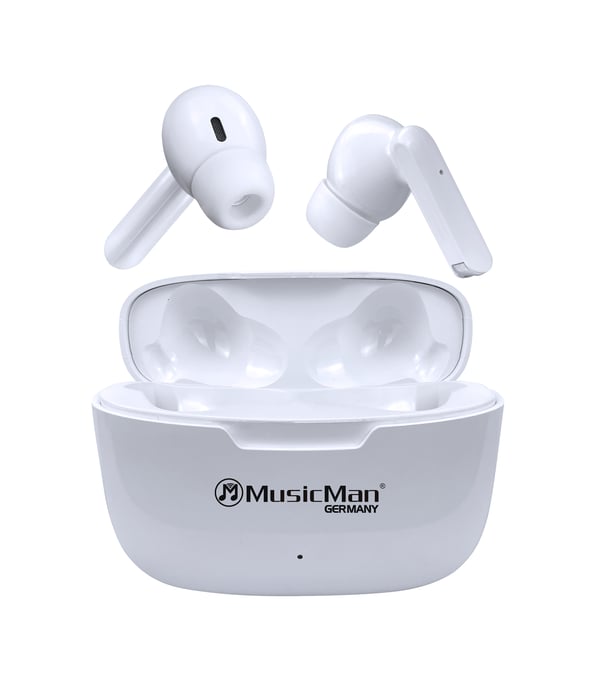 Technaxx 5098 hovedtelefoner/headset True Wireless Stereo (TWS) I ørerne Opkald/Musik/Sport/Hverdag Bluetooth Hvid