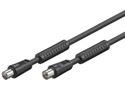 Alcasa S-PAK75S koaxial kabel 7,5 m RF TV Sort