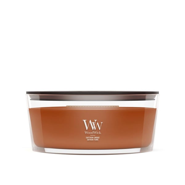 WoodWick Saffron Smoke vahakynttilä Ellipsi Sahrami Ruskea 1 kpl