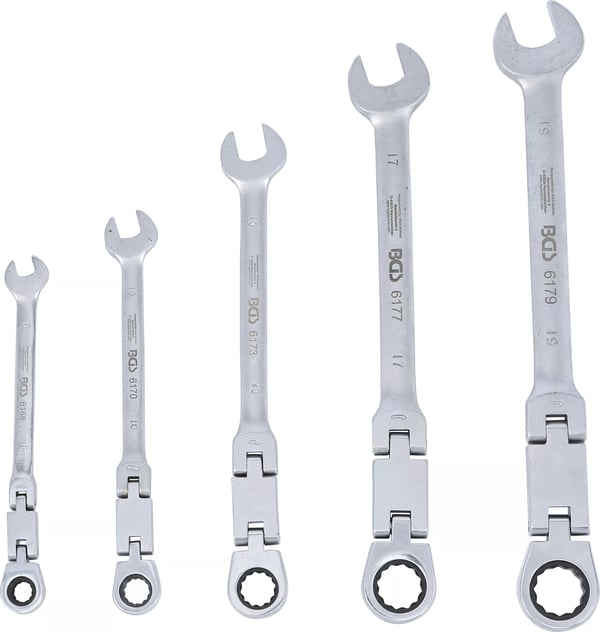 Pikkukuva 7 / 8: BGS technic Double-Joint Ratchet Combination Wrench Set