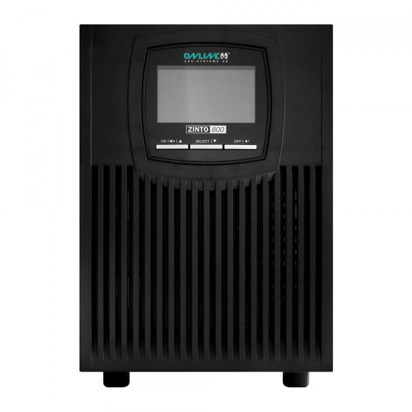 ONLINE USV-Systeme ZINTO 800 T UPS-enhed Interaktivt indgangsstik 0,8 kVA 720 W 8 AC stikkontakt(er)
