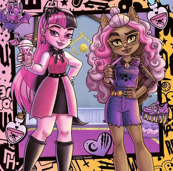 Ravensburger Puzzle Enfant dès 5 ans - Amies pour toujours ! / Monster High Puslespil 49 stk Tegneserier