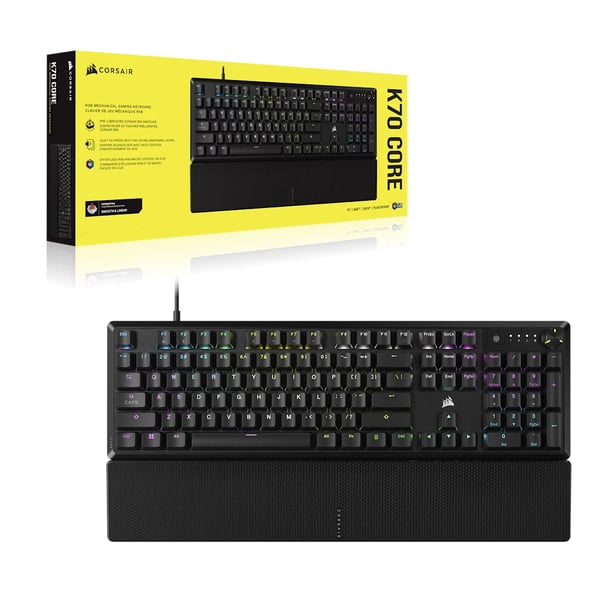 Pikkukuva 5 / 6: Corsair K70 CORE näppäimistö Pelaaminen USB QWERTY ranska Musta