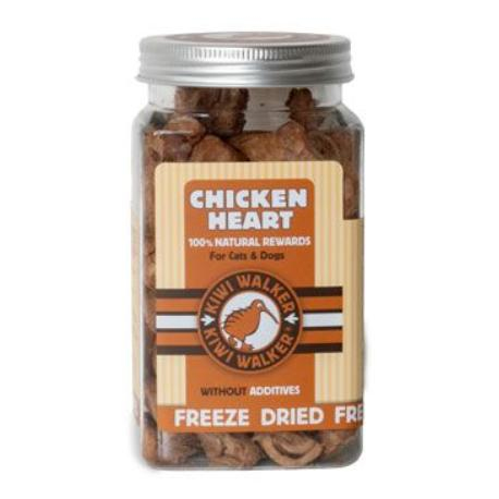 KIWI WALKER Freeze Dried Chicken Heart Hund Godis Kyckling 60 g