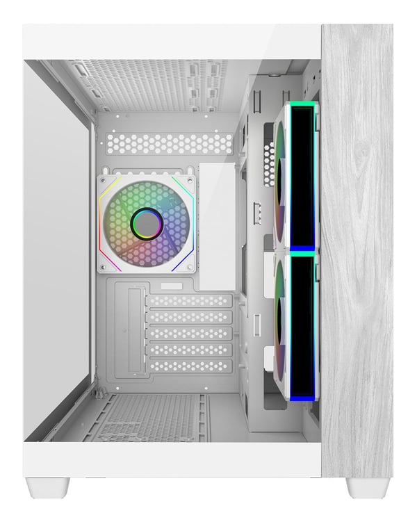 Cooler Master Elite 481 Wood Mini Tower Hvid
