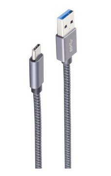 shiverpeaks Basic-S USB-kabel USB 3.2 Gen 2 (3.1 Gen 2) 2 m USB A USB C 10 Gbit/sek. Grå