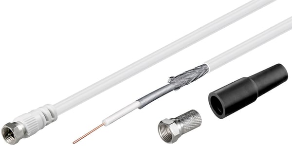 Miniatyrbillede 1 af 3: Goobay KKS SET 100 - 30m koaxial kabel F-type Koaksial Hvid