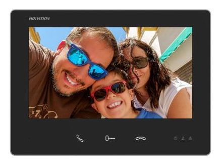 Pikkukuva 1 / 3: Hikvision DS-KH7300EY-WTE2 videopuhelinjärjestelmä 17,8 cm (7") Musta