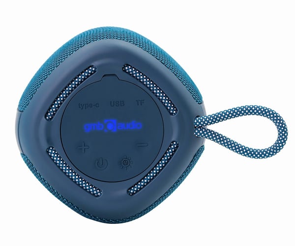 Gembird SPK-BT-LED-03-B Kannettava ja juhlakaiutin Sininen 5 W