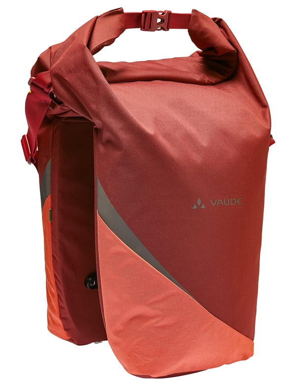 VAUDE Road Master Urban (Double) Bagside Cykeltaske 38 L Polyamid, Polyester, Polyethylen Rød