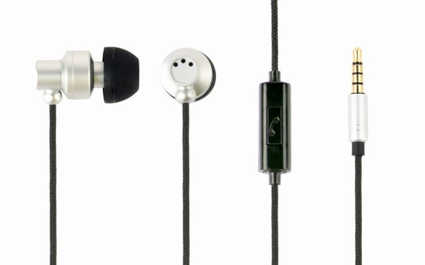 Pikkukuva 1 / 5: Gembird GMB Audio MHS-EP-CDG-S kuulokkeet ja kuulokemikrofoni Langallinen In-ear Puhelut/Musiikki Hopea