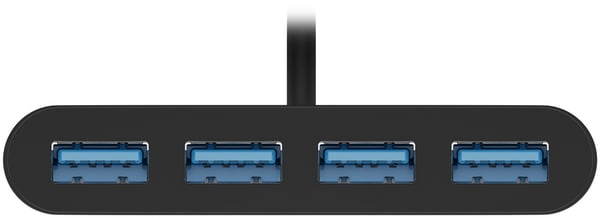 Goobay 61073 keskitin USB Type-C 5000 Mbit/s Musta