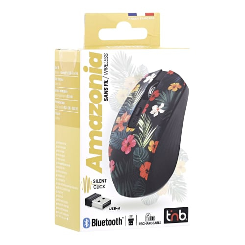 Pikkukuva 2 / 3: T'nB MWXAMAZO hiiri Molempikätinen Bluetooth + USB Type-A 1600 DPI
