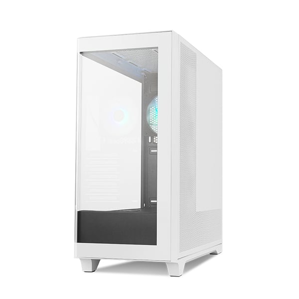 NOX Hummer ETHER Midi Tower Musta, Valkoinen