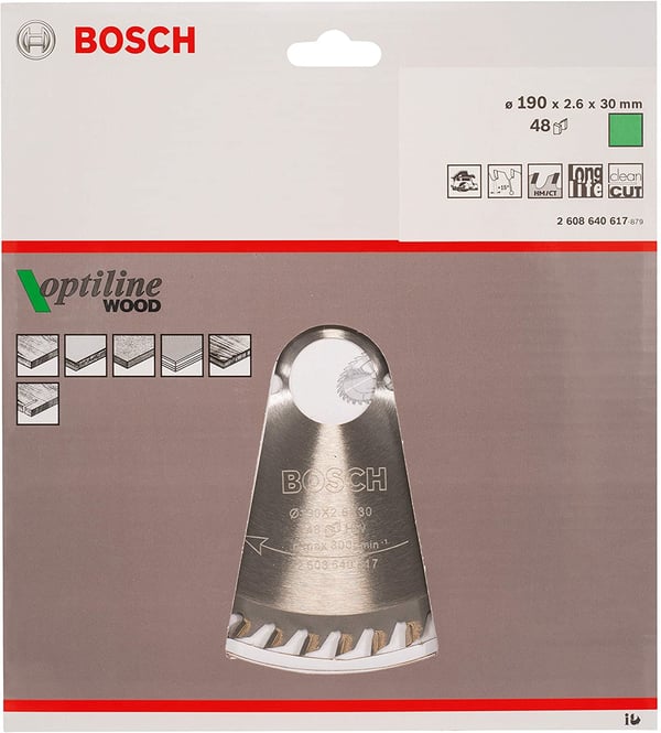 Pikkukuva 3 / 5: Bosch ‎2608640617 pyörösahanterä 19 cm 1 kpl